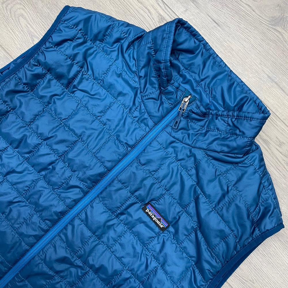 Patagonia Nano Puff Vest Mens XL Blue Quilted Primaloft Insulated 84242